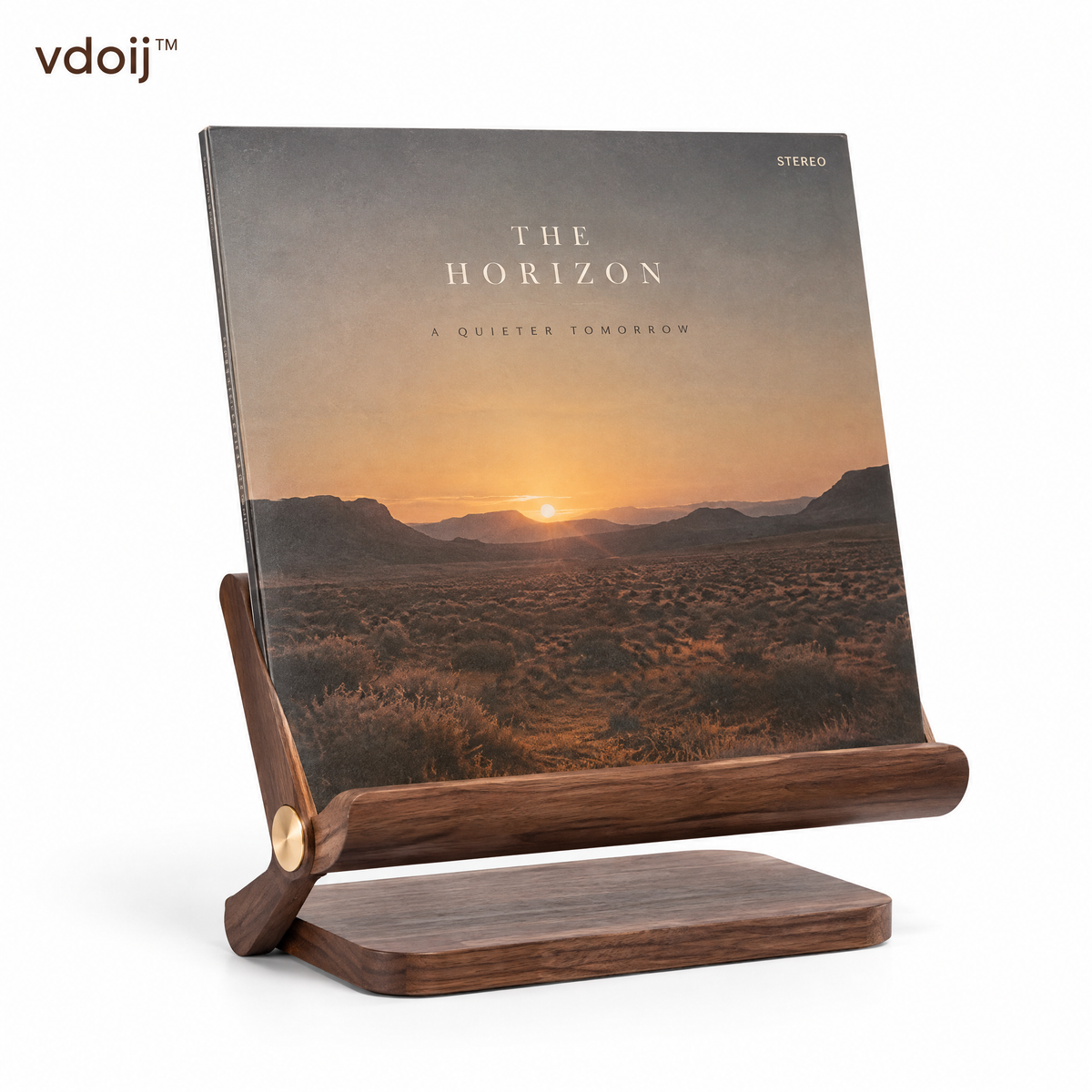 vdoij Sculptural Now Playing Stand isolated on a white background