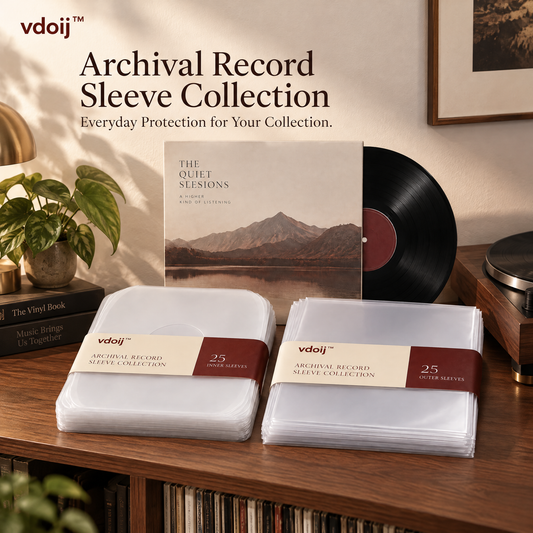 vdoij Archival Record Sleeve Collection with 25 inner sleeves and 25 outer sleeves