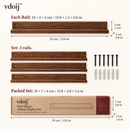 vdoij Modular Vinyl Record Crate weight graphic