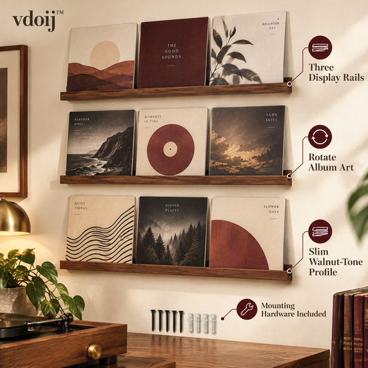 vdoij Modular Vinyl Record Crate lifestyle image