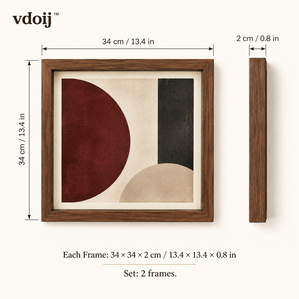 vdoij Gallery Album Cover Frame Duo weight graphic