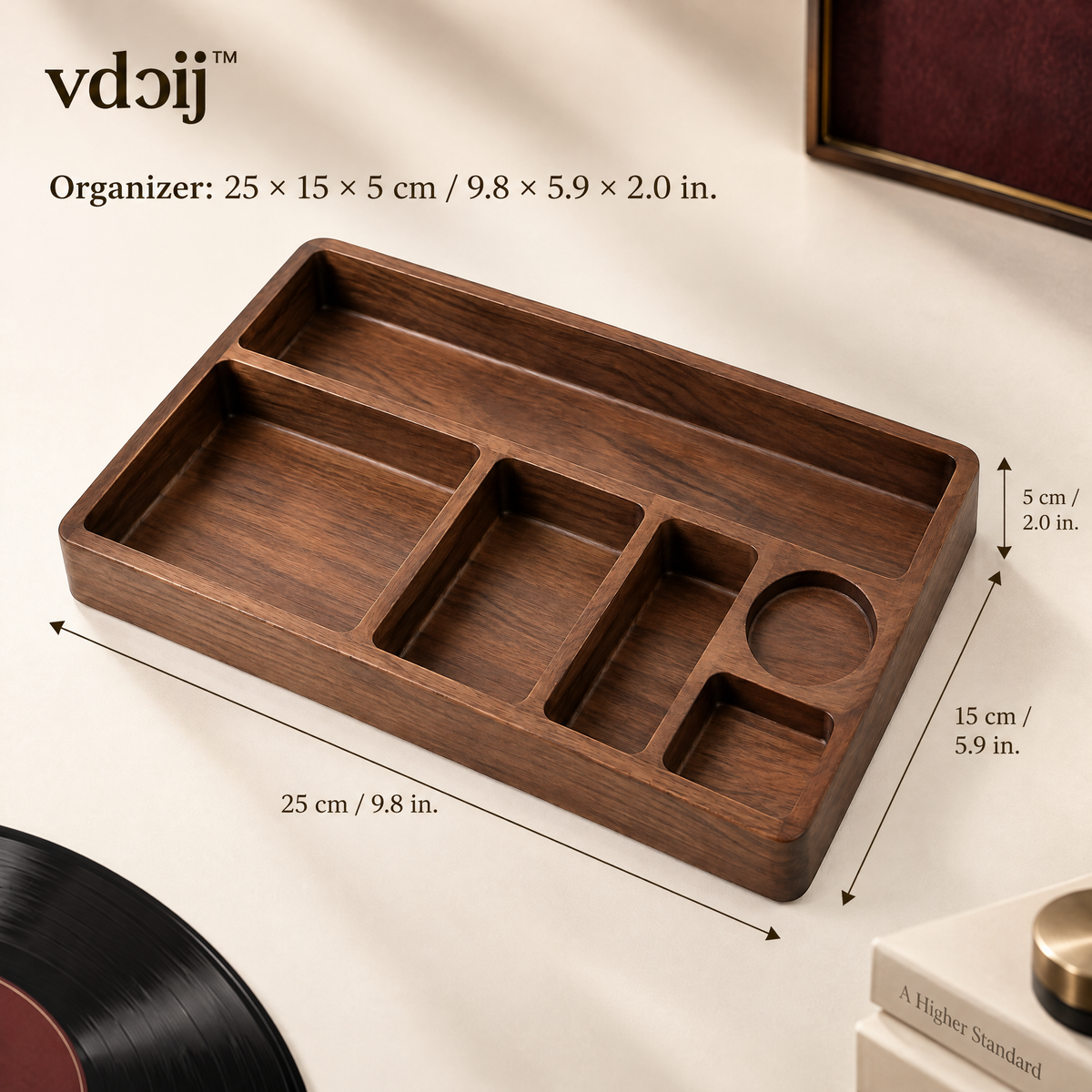 vdoij Desktop Record & Accessory Organizer feature image